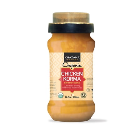 Khazana Organic Chicken Korma Simmer Sauce