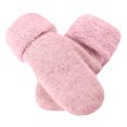 thumbnail image 2 of IDALL Snow Gloves,Ski Gloves Thermal Gloves For Womens Winter Gloves Warm Gloves Fleece Lined Knit Gloves Elastic Cuff Knit Warm Lined Gloves Gloves for Cold Weather,Winter Gloves Pink, 2 of 4