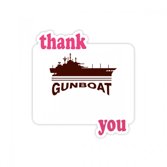 Artillery Bombs Ships Command Fighting Thank You Stickers Quote Grateful