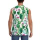 thumbnail image 4 of Balery Cactus Plants Camisetas sin mangas para hombre, absorbe la humedad y protege contra el mal olor.-3X-Large, 4 of 7