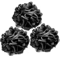 thumbnail image 1 of Esponja De Ducha De Baño De Carbón De Lufa, Depurador Corporal, 75G, Xl, Exfoliante, Puf De Malla, Ramo De Ducha, Paquete De 3, Esponja De Baño Grande Negra Para Mujeres Y Hombres, 1 of 5