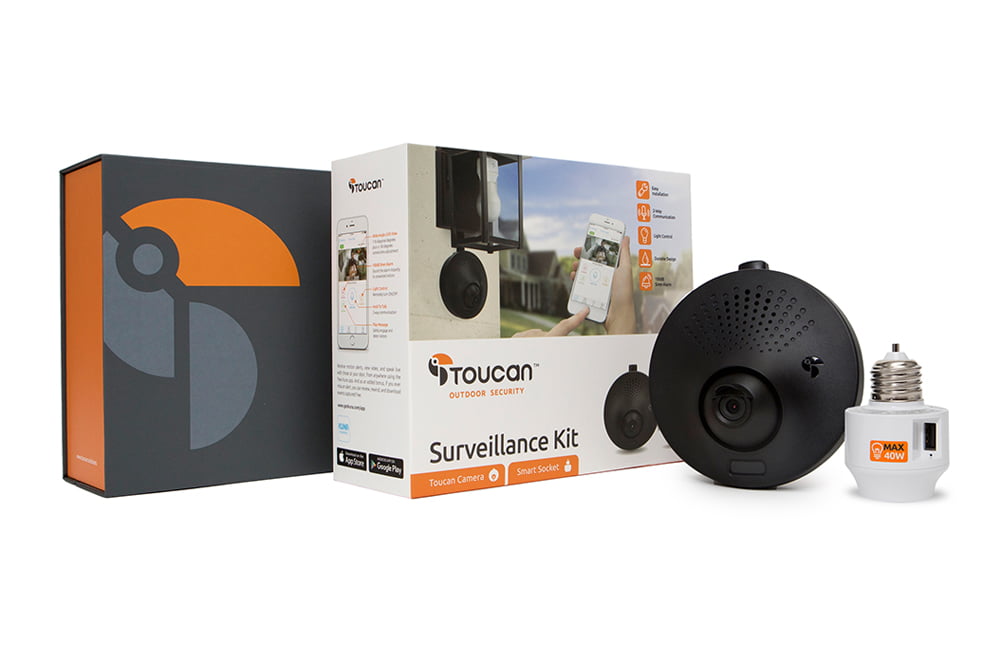 toucan wireless hd video outdoor security system with motion sensor