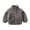 Gray, variant on Fesfesfes Toddler Fleece Jacket Baby Grils Plush Outwear Boys Zipper Solid-color Thick Kids Warm Coat