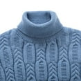 thumbnail image 4 of FYDUU Men's Classic Sweaters Mens Turtleneck Sweaters Long Sleeve Thick Knitted Pullover Solid Color Sweater Warm Knit Sweater Trendy Soft Knitwear, 4 of 8