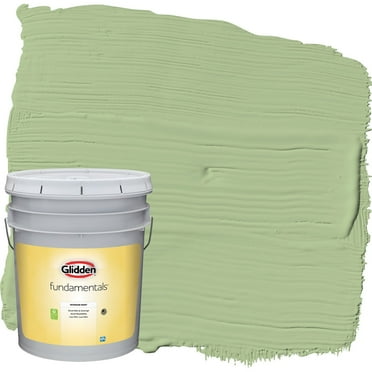 Glidden Fundamentals Interior Paint Harmonious / Green, Semi Gloss, 5 Gallon