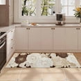thumbnail image 6 of Washable Kitchen Runner Rug 60" x 22", Non-Slip Soft Low Profile Modern Floral Microfiber Mat for Entryway, Kitchen, Hallway, Laundry, Brown, 6 of 6
