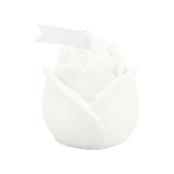 Flower Candles for Valentine's Day Rose Shaped Candles Wedding Decor Candles Anniversary Gift for Bathroom Bedroom Mood Lighting White