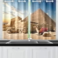 thumbnail image 4 of CADecor Egyptian Sphinx and Pyramid Window Treatment Panel Curtains Window Curtain Kitchen Curtain,Two Piece 26x39 Inces, 4 of 4