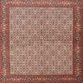 thumbnail image 1 of Ahgly Company Machine Washable Indoor Square Traditional Tan Brown Area Rugs, 4' Square, 1 of 7