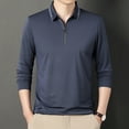 thumbnail image 5 of Men's High-end Simple Long Sleeved Zippered Pullover, 5 of 6