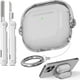 thumbnail image 1 of Funda Wowwat para AirPods 4, transparente, negra, suave, con mecanismo de bloqueo, 1 of 7