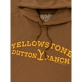 thumbnail image 2 of Tee Luv Men's Yellowstone Dutton Ranch Y Logo Hoodie (XXL), 2 of 3