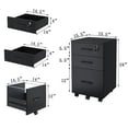 thumbnail image 3 of 3 Drawer File Cabinet Locking Filing Cabinet for A4 and Letter Size, 3 of 7
