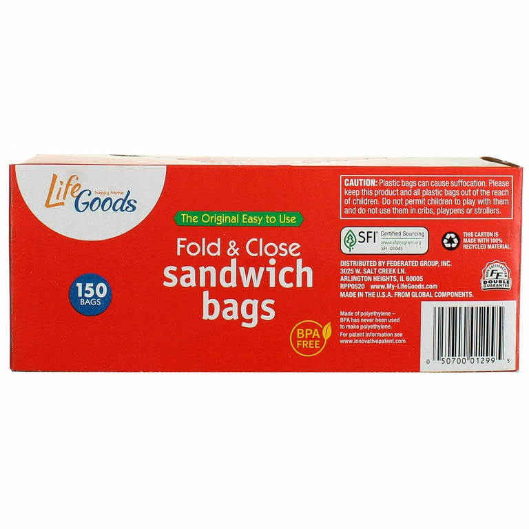 That's Smart! Fold & Close Sandwich Bags