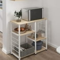thumbnail image 6 of SogesPower Kitchen 3-Tier Baker‘s Rack with Kitchen Organizer- Beige, 6 of 8