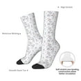 thumbnail image 4 of Daiia Elegant ice skates snowflakes Print Crew Socks – Soft Breathable Long Socks for Men & Women, Moisture-Wicking & Comfortable Daily Wear Socks, One-Size Fits Most (US 5-11), 4 of 6