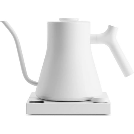 

Stagg EKG Pro Electric Gooseneck Kettle - Pour-Over Coffee and Tea Pot Stainless Steel Quick Heating Matte White 0.9 Liter