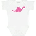 thumbnail image 3 of Inktastic Pink Dinosaur Girls Baby Bodysuit, 3 of 5