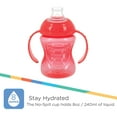 thumbnail image 2 of Nuby 3 Pack Two Handle No Spill Toddler Sippy Cups - Toddler Cups Spill Proof with Easy and Firm Grip - BPA Free Toddlers Cups - Aqua, Yellow, Coral C24, 2 of 3