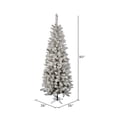 thumbnail image 3 of Vickerman 7.5' Flocked Pacific Artificial Christmas Tree, Multi-Colored LED Lights, 3 of 3
