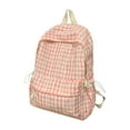 thumbnail image 2 of Merryso Plaid Backpack for High Sch-ool Gi-rls - Nylon Lightweight Multi-Pocket Japanese Fresh Style - Campus & Summer Travel Bag, 2 of 7