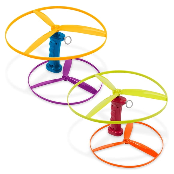 Battat - Skyrocopter - Juguete de disco volador con 2 lanzadores y 4 discos para niños de Battat Battat