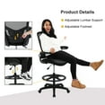 thumbnail image 3 of BestOffice Ergonomic Office Chair with Footrest, Lumbar Support, Swivel Rolling for Men, Women(Black), 3 of 7