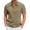 Khaki, variant on Men's Waffle Knit Short Sleeve Golf Shirts Quick Dry Moisture Wicking Athletic Tennis T Shirt 3 Button Classic Fit Business Casual Collared Tops Father's Day Gift
