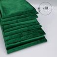 thumbnail image 5 of Your Chair Covers - 10 Pack, Emerald Green 20 inch Velvet Napkins for Restaurants, Weddings, Dinner or Birthday Parties, 5 of 5