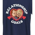 thumbnail image 3 of Chucky - Bride of Chucky Valentine Relationship Goals - Women's Short Sleeve Graphic T-Shirt, 3 of 5