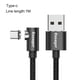 thumbnail image 5 of Injueey Cable micro USB del cargador de para el tipo de carga rápido cable USB del cable de alambre del teléfono móvil de Android C Teléfono y Comunicación negro 1m Tipo-C, 5 of 6