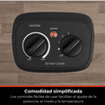 thumbnail image 4 of Calentador Eléctrico Pelonis de Cerámica | Calefactor Portátil con Termostato y Protección de Seguridad 1500W, 4 of 8