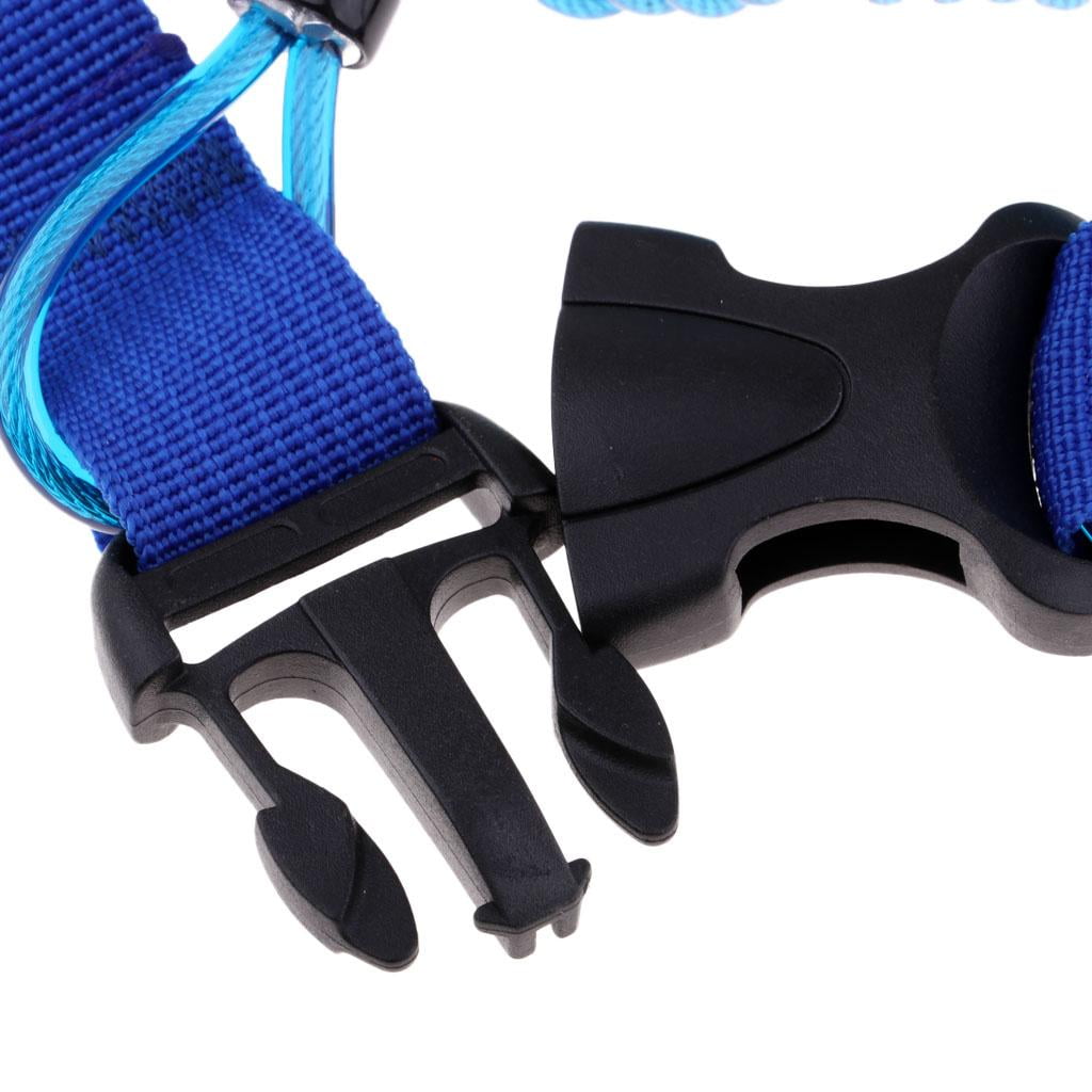 Strong Scuba Diving Spring Lanyard with 2 Clips - Blue, as described