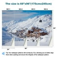 thumbnail image 3 of Peel and Stick Wallpaper Val Thorens Modern Art Wall Mural Decor Self Adhesive and Removable 69in x 98in, 3 of 8