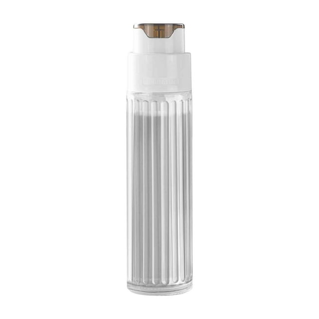 1 Pcs Automatic Gravity Oil Dispenser 500ml, Leak-Proof Glass Oil Bottle with No-Drip Spout for Kitchen, Olive Oil & Soy Sauce Container, Clear Home Cooking Essential (9.84x2.36x2.36in)