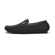Bruno Marc Men Fashion Driving Loafers Dress Shoes Casual Slip On Moccasins BLACK Size 10