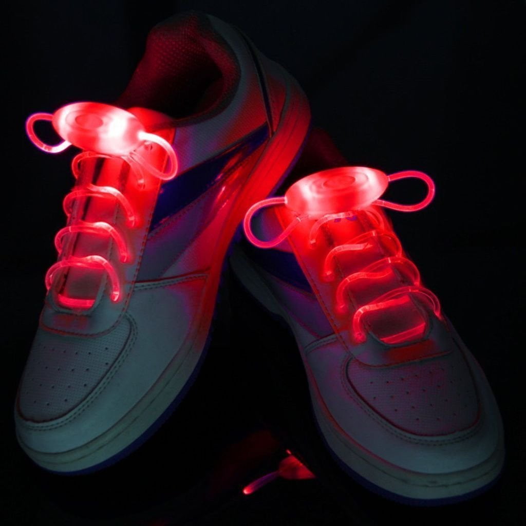 2 to 50 LED Shoelaces Light Up Flashing Glow Strap Luminous Shoe Laces Wholesale