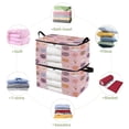 thumbnail image 4 of Foldable Clothes Storage Bags Clothes Organizer Bin with Clear Windows for Clothes Bedding Cute Cat Face Pattern, 4 of 6