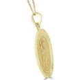 thumbnail image 2 of Pompeii 14k White or Yellow Gold Gold St. Christopher Medal Pendant 1" Tall 6.3 Grams (,), 2 of 2