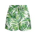 thumbnail image 4 of Odeerbi Mens Swim Trunks Hawaiian Tropical Print Bord Shorts Summer Beach Swimming Trunks Loose Beach Shorts with Pocket Swimming Pants Green, 4 of 6
