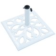 thumbnail image 3 of Base de paraguas VidaXL blanca de hierro fundido de 12 kg, 19,3 x 19,3 x 33 cm, 3 of 8