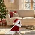 thumbnail image 5 of Pet's Clothes Christmas Holiday Santa Costume Suitable For Small Medium And Large Dogs With And A Hat Perfect For Holiday Parties., 5 of 5
