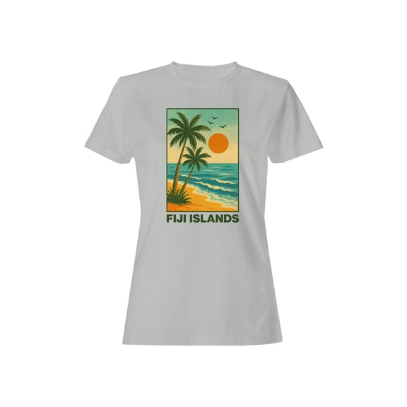 Fiji Islands Sunset Beach Art Women's T-shirt