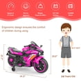 thumbnail image 7 of ZOGYMOZ 12V Kids Motorcycle, Electric Dirt Bike, Powered Ride ons Toys with LED Lights, Bluetooth Music, 7 of 7