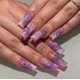 thumbnail image 1 of BABALAL Uñas Postizas Medianas Cuadradas con Estrella Morada y Rhinestones 24 Piezas, 1 of 7
