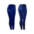 thumbnail image 2 of High Elastic Leggings Pant Women Solid Stretch Compression Sportswear Casual With Pocket, 2 of 5