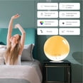 thumbnail image 3 of Wake Up Light Sunrise Sunset Alarm Clock Colorful Lights Natural Sounds Aid Bedside Lamp UK Plug, 3 of 5