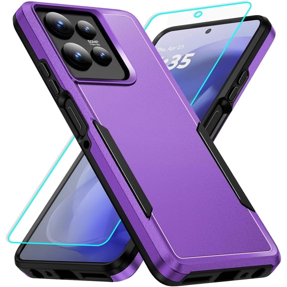 HCTian for Moto G Power 2025 Case with Screen Protection: Heavy Duty Protective Shockproof and Scratch Proof Cell Phone case for Motorola Moto G Power 2025