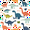 Dinosaur Pattern, variant on Yayeee Foldable Storage Basket for Shelves with Handles Waterproof Cloth Bins, Dinosaur Pattern