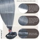 thumbnail image 4 of Extensiones de cabello Honsoo Clips Ins, cabello humano real gris de 15 pulgadas, 4 of 6